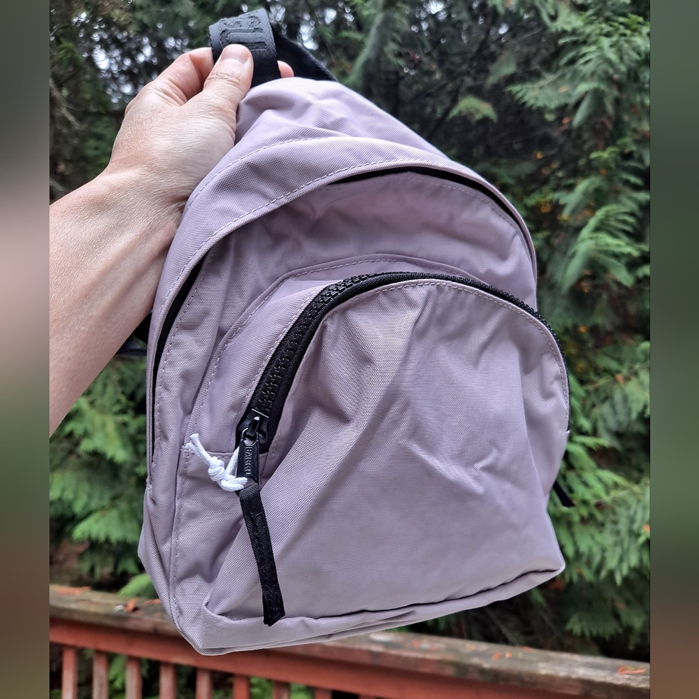 BAGGU Mini Nylon Backpack Dusty Pink Lilac NWT